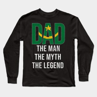 Mauritanian Dad The Man The Myth The Legend - Gift for Mauritanian Dad With Roots From Mauritanian Long Sleeve T-Shirt